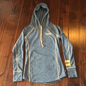 PINK Orange & Grey Pullover Small